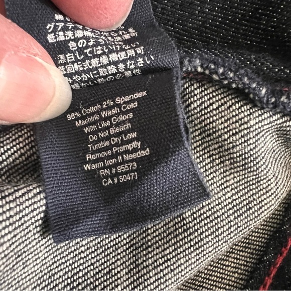 Paper Denim & Cloth Jeans Womens Size 32 Sienna Low Rise Straight  Dark Wash - Picture 12 of 12